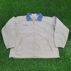Vintage Colombia Windbreaker Jacket Large 26x27 Oversized